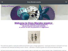 Tablet Screenshot of dizzyblondesjewelry.com